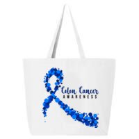 Colon Cancer Awareness Ribbon 25L Jumbo Tote