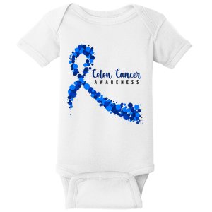 Colon Cancer Awareness Ribbon Baby Bodysuit