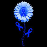 Colon Cancer Awareness Ribbon Flower 16 in Basic Backpack