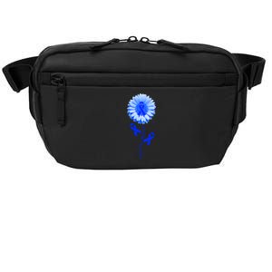 Colon Cancer Awareness Ribbon Flower Crossbody Pack