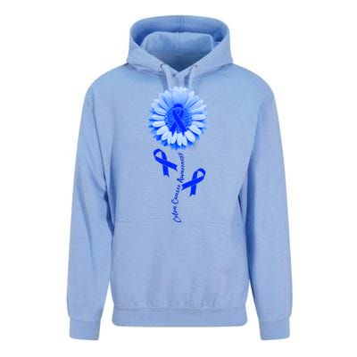 Colon Cancer Awareness Ribbon Flower Unisex Surf Hoodie