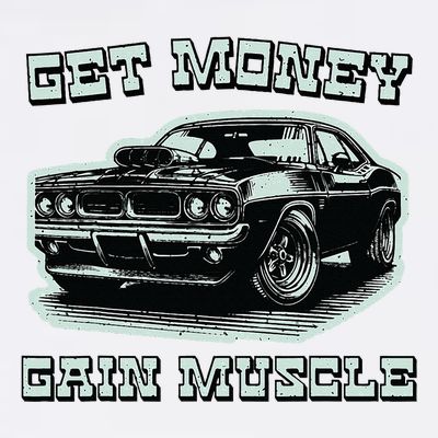 Classic Car American Muscle Cars Garage Grease Gears Lover T-Shirt