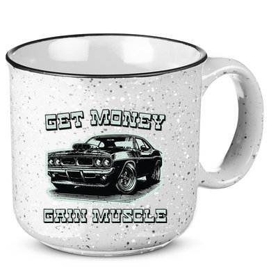 Classic Car American Muscle Cars Garage Grease Gears Lover 15oz Campfire Ceramic Mug