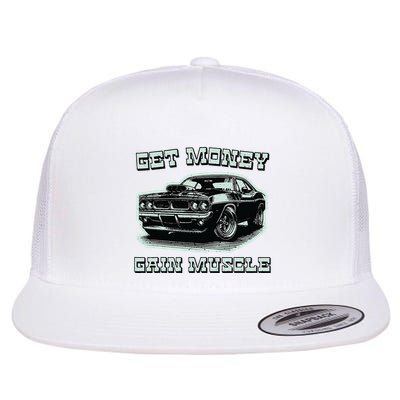 Classic Car American Muscle Cars Garage Grease Gears Lover Flatbill Hat