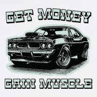 Classic Car American Muscle Cars Garage Grease Gears Lover Womens T-Shirt