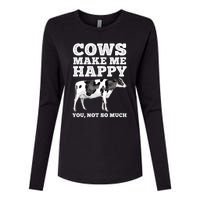 Cool Cow Art For Men Women Cow Farmer Dairy Cows Farm Animal Womens Cotton Relaxed Long Sleeve T-Shirt