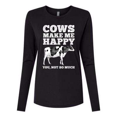 Cool Cow Art For Men Women Cow Farmer Dairy Cows Farm Animal Womens Cotton Relaxed Long Sleeve T-Shirt