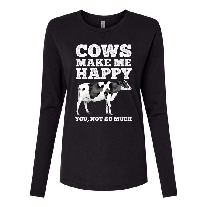 Cool Cow Art For Men Women Cow Farmer Dairy Cows Farm Animal Womens Cotton Relaxed Long Sleeve T-Shirt