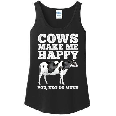 Cool Cow Art For Men Women Cow Farmer Dairy Cows Farm Animal Ladies Essential Tank