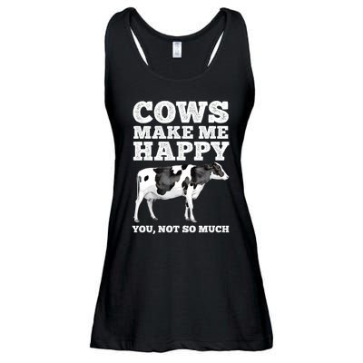 Cool Cow Art For Men Women Cow Farmer Dairy Cows Farm Animal Ladies Essential Flowy Tank