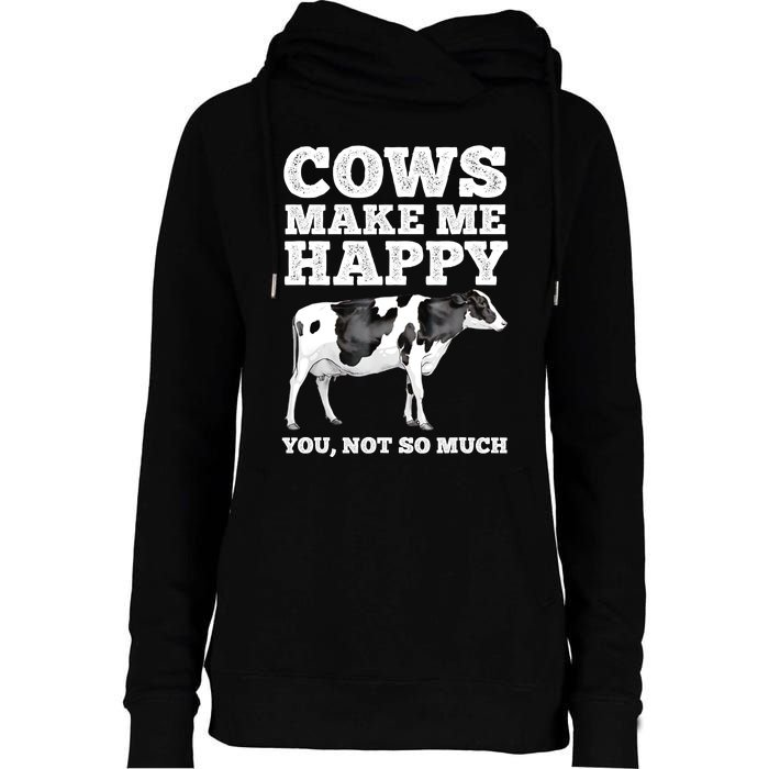 Cool Cow Art For Men Women Cow Farmer Dairy Cows Farm Animal Womens Funnel Neck Pullover Hood