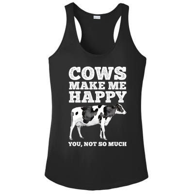 Cool Cow Art For Men Women Cow Farmer Dairy Cows Farm Animal Ladies PosiCharge Competitor Racerback Tank