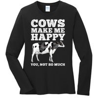 Cool Cow Art For Men Women Cow Farmer Dairy Cows Farm Animal Ladies Long Sleeve Shirt