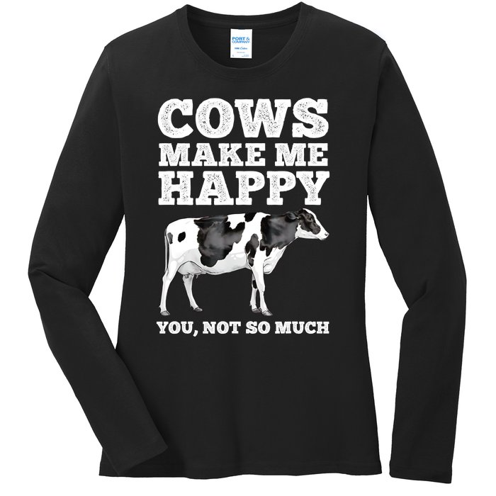 Cool Cow Art For Men Women Cow Farmer Dairy Cows Farm Animal Ladies Long Sleeve Shirt