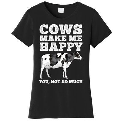 Cool Cow Art For Men Women Cow Farmer Dairy Cows Farm Animal Women's T-Shirt