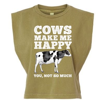 Cool Cow Art For Men Women Cow Farmer Dairy Cows Farm Animal Garment-Dyed Women's Muscle Tee