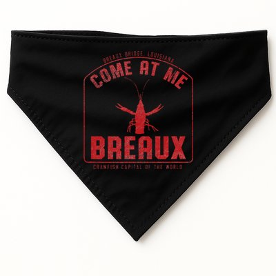 Crawfish Come At Me Breaux Bridge Louisiana Funny Festival USA-Made Doggie Bandana