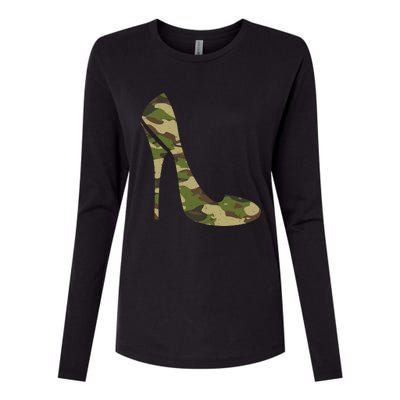 Cool Camouflage Art Camo Clothes Costume Camo Womens Cotton Relaxed Long Sleeve T-Shirt