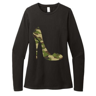 Cool Camouflage Art Camo Clothes Costume Camo Womens CVC Long Sleeve Shirt