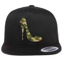 Cool Camouflage Art Camo Clothes Costume Camo Flat Bill Trucker Hat