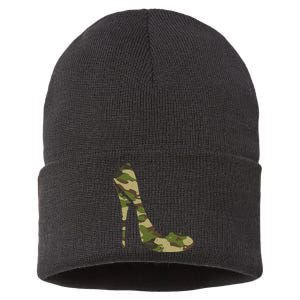 Cool Camouflage Art Camo Clothes Costume Camo Sustainable Knit Beanie