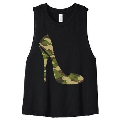 Cool Camouflage Art Camo Clothes Costume Camo Women's Racerback Cropped Tank