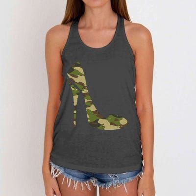 Cool Camouflage Art Camo Clothes Costume Camo Women's Knotted Racerback Tank