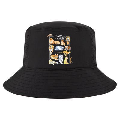Cool Cats And Kittens Tiger Lion Leopard Felines Cool Comfort Performance Bucket Hat