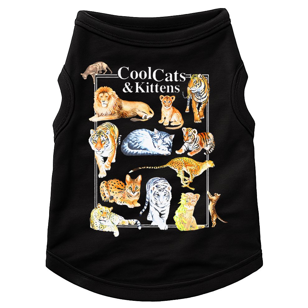 Cool Cats And Kittens Tiger Lion Leopard Felines Doggie Tank