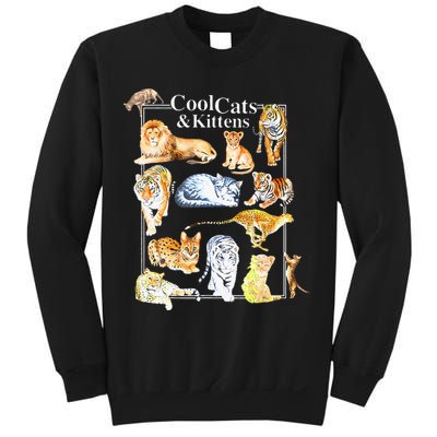 Cool Cats And Kittens Tiger Lion Leopard Felines Sweatshirt