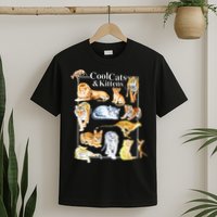 Cool Cats And Kittens Tiger Lion Leopard Felines T-Shirt