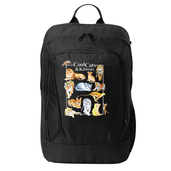 Cool Cats And Kittens Tiger Lion Leopard Felines City Backpack