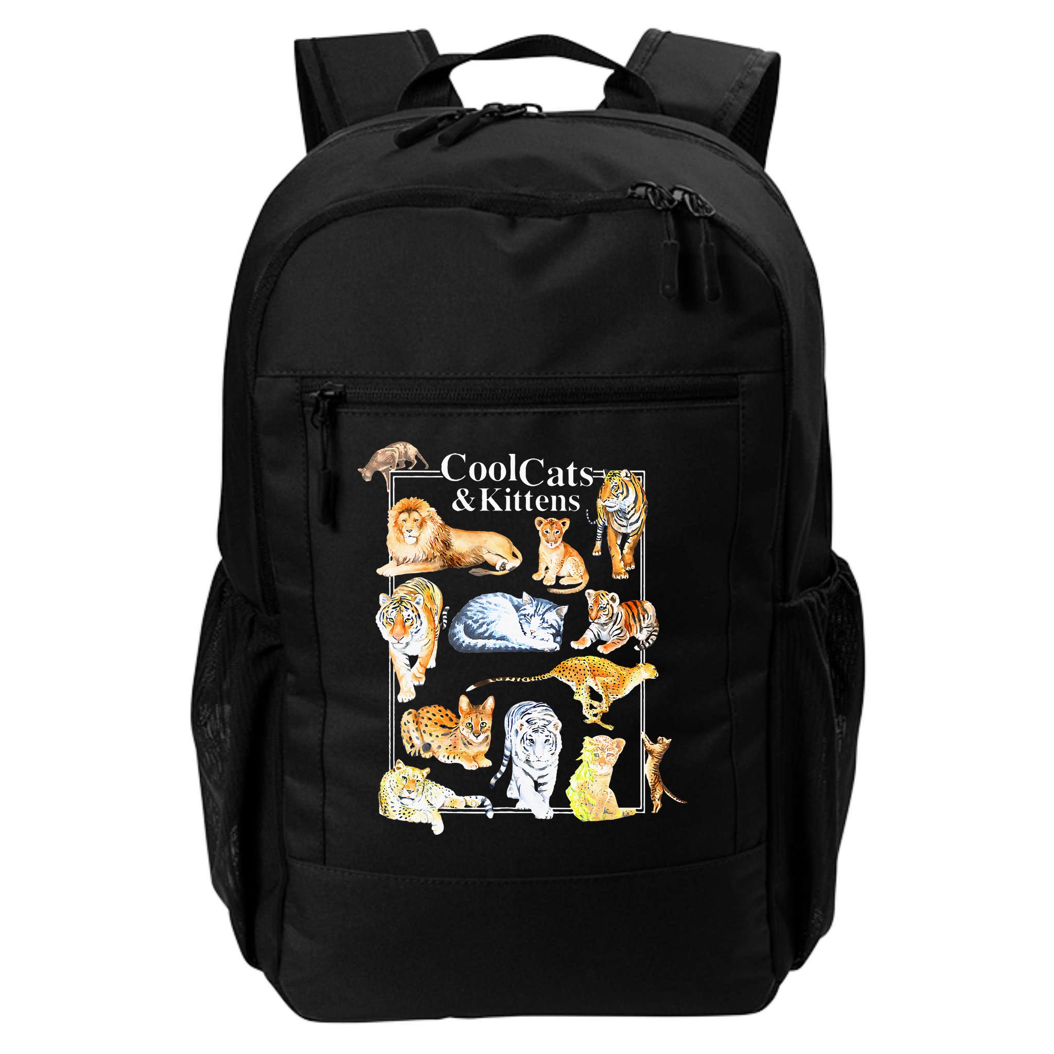 Cool Cats And Kittens Tiger Lion Leopard Felines Backpack