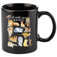 Cool Cats And Kittens Tiger Lion Leopard Felines 11oz C Handle Ceramic Mug