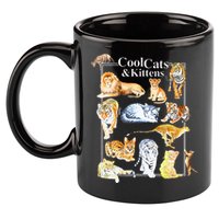 Cool Cats And Kittens Tiger Lion Leopard Felines 11oz C Handle Ceramic Mug