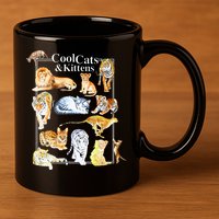 Cool Cats And Kittens Tiger Lion Leopard Felines 11oz C Handle Ceramic Mug