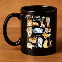 Cool Cats And Kittens Tiger Lion Leopard Felines 11oz C Handle Ceramic Mug