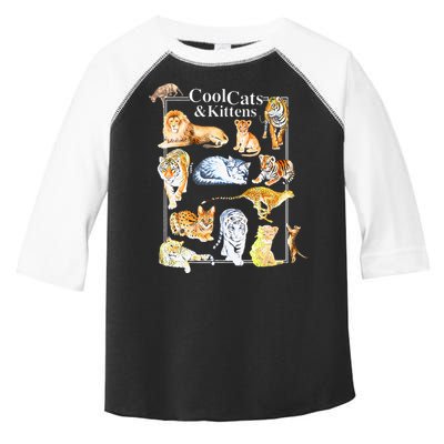 Cool Cats And Kittens Tiger Lion Leopard Felines Toddler Fine Jersey T-Shirt