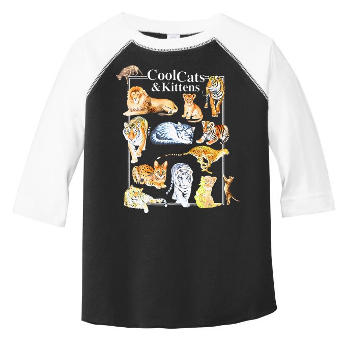 Cool Cats And Kittens Tiger Lion Leopard Felines Toddler Fine Jersey T-Shirt
