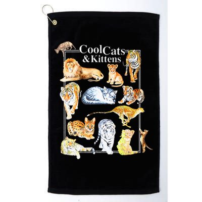 Cool Cats And Kittens Tiger Lion Leopard Felines Golf Towel