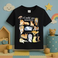 Cool Cats And Kittens Tiger Lion Leopard Felines Toddler T-Shirt