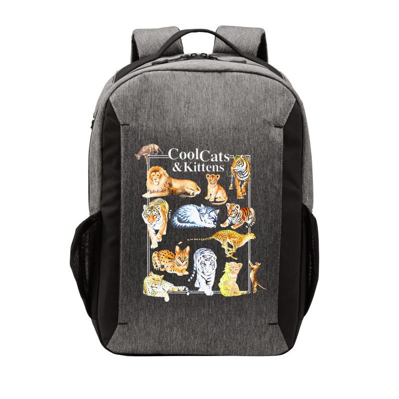 Cool Cats And Kittens Tiger Lion Leopard Felines Vector Backpack
