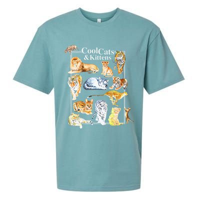 Cool Cats And Kittens Tiger Lion Leopard Felines Sueded Cloud Jersey T-Shirt