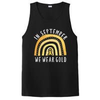 Childhood Cancer Awareness Rainbow In September We Wear Gold PosiCharge Competitor Tank