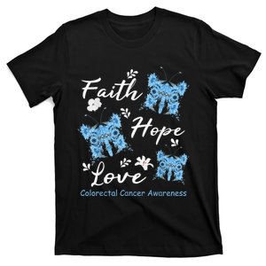 Colorectal Cancer Awareness month Colon Cancer butterfly T-Shirt