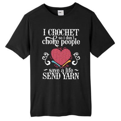 Crocheting Crocheting And Sewing Lover Gift Tall Fusion ChromaSoft Performance T-Shirt