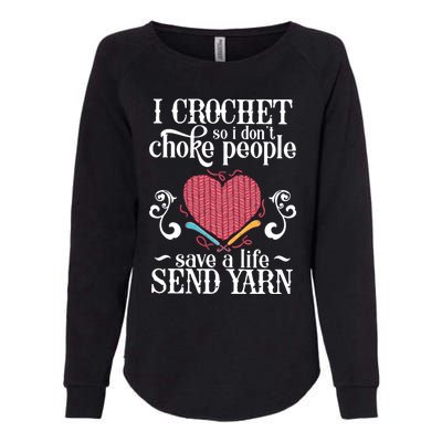 Crocheting Crocheting And Sewing Lover Gift Womens California Wash Sweatshirt