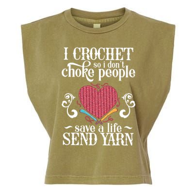 Crocheting Crocheting And Sewing Lover Gift Garment-Dyed Women's Muscle Tee