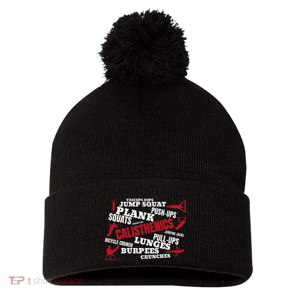 Calisthenics Pom Pom 12in Knit Beanie