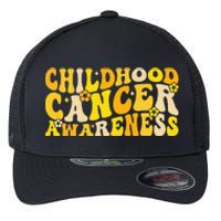 Childhood Cancer Awareness Rainbow Awareness Flexfit Unipanel Trucker Cap